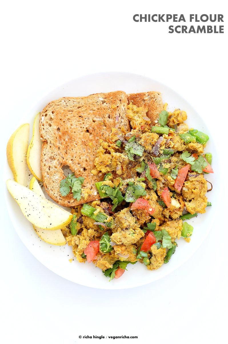 Vegan Soybean Recipes
 Chickpea Flour Scramble Vegan Richa