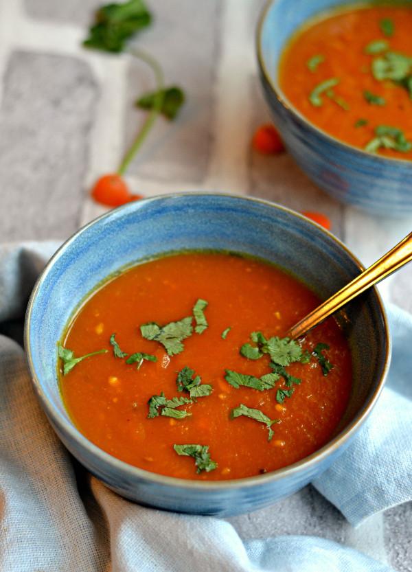 Vegan Tomato Soup Recipes
 Vegan carrot tomato soup with tamarind