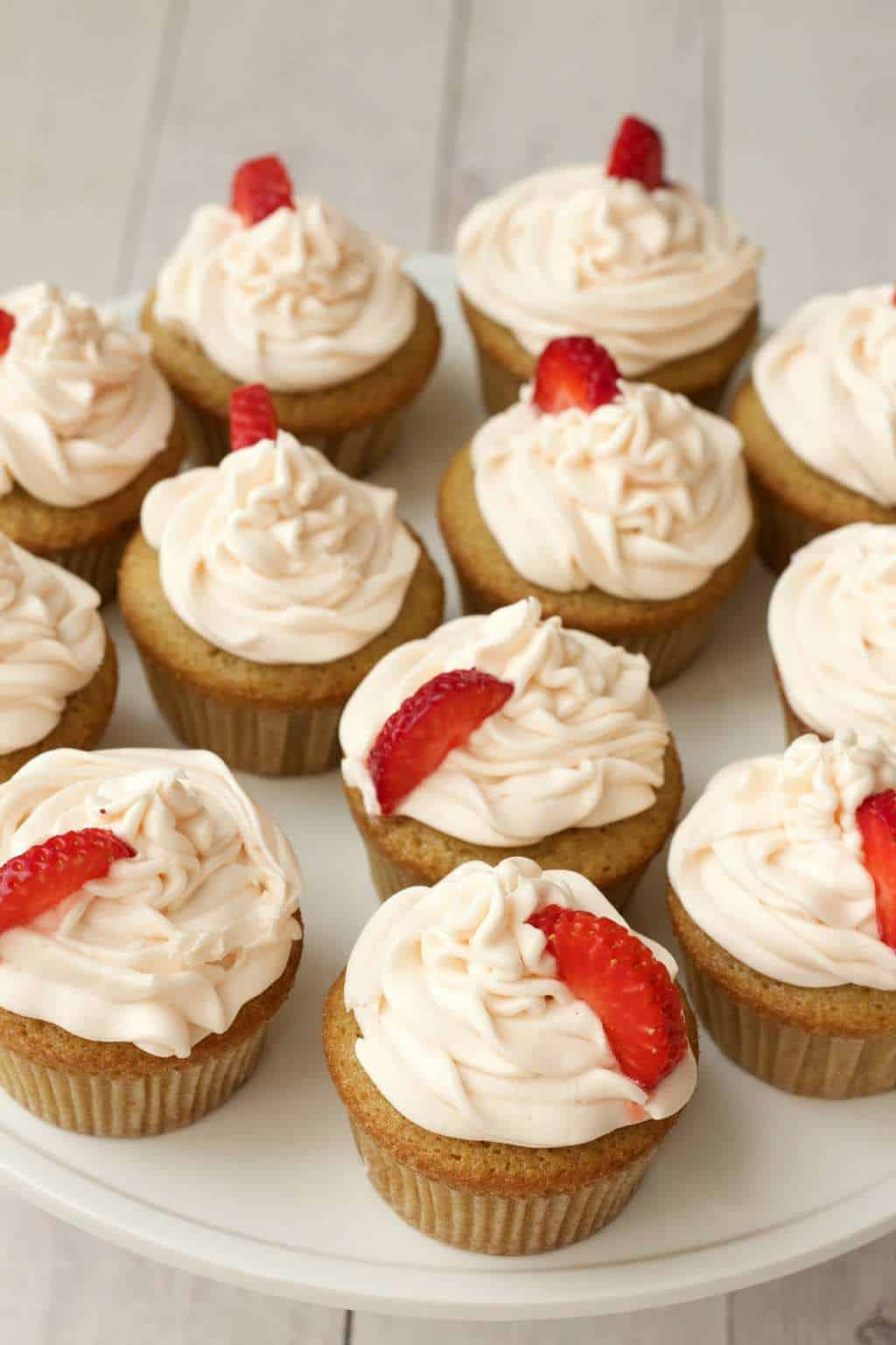 Vegan Vanilla Cupcakes
 Vegan Vanilla Cupcakes with Strawberry Vanilla Frosting