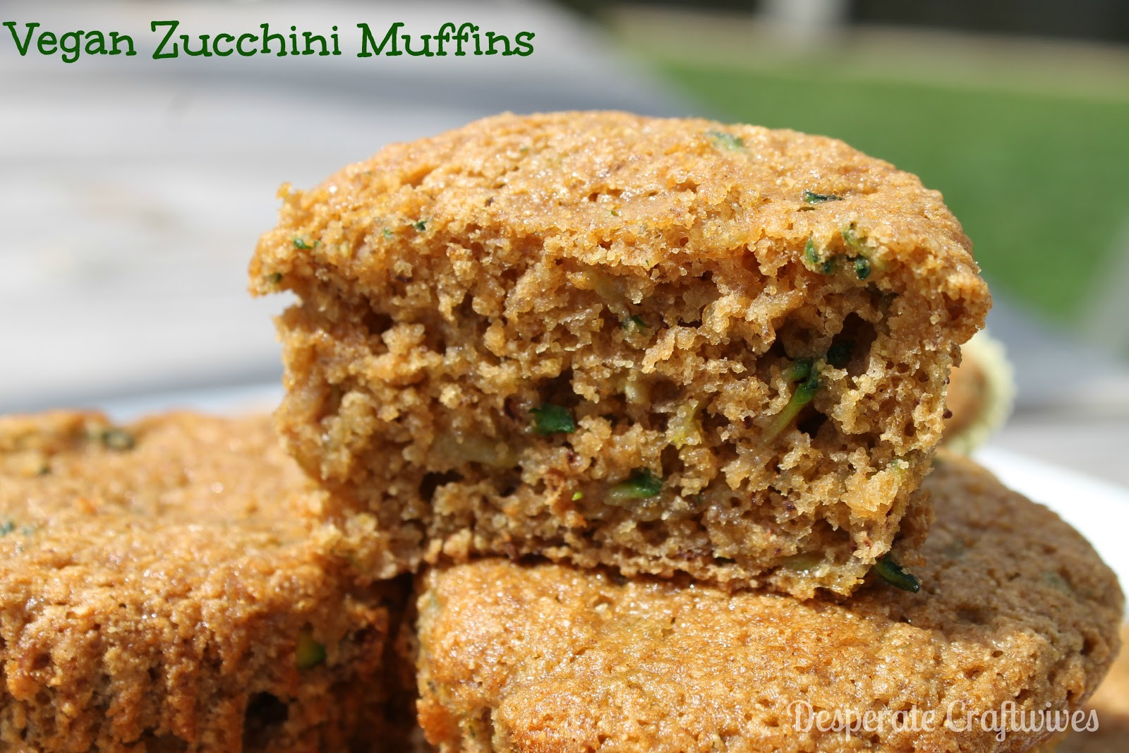 Vegan Zucchini Muffins
 Desperate Craftwives Low Fat Vegan Zucchini Muffins