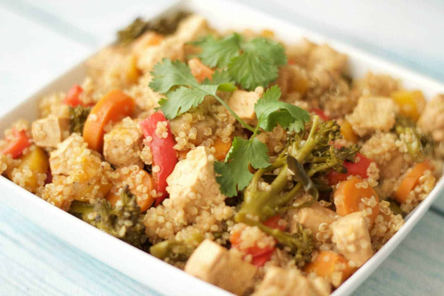 Vegetable Casserole Vegan
 Baked Tofu and Ve able Casserole with Quinoa Loving It