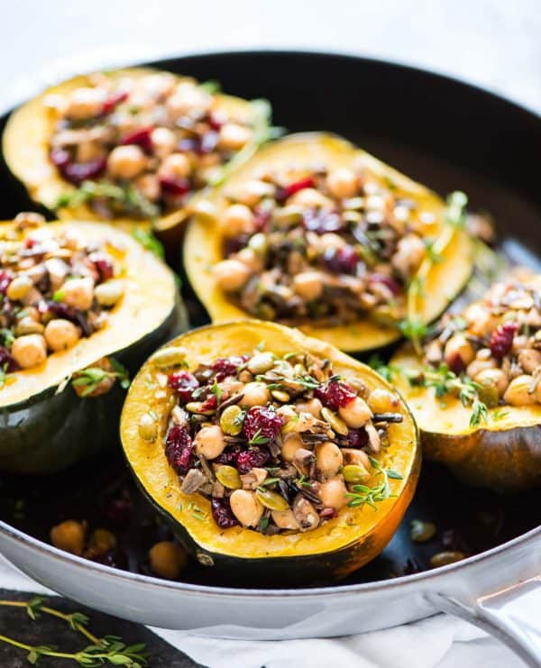 Vegetarian Acorn Squash Recipes
 Instant Pot Acorn Squash Stuffed with Wild Rice