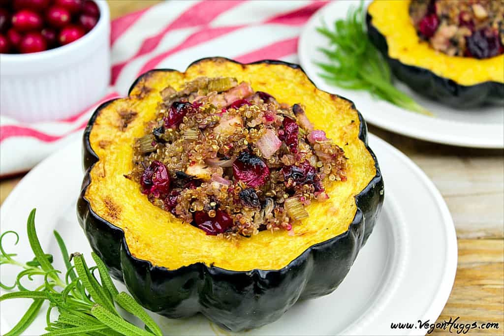 Vegetarian Acorn Squash Recipes
 Sweet & Savory Stuffed Acorn Squash Vegan & GF Vegan Huggs