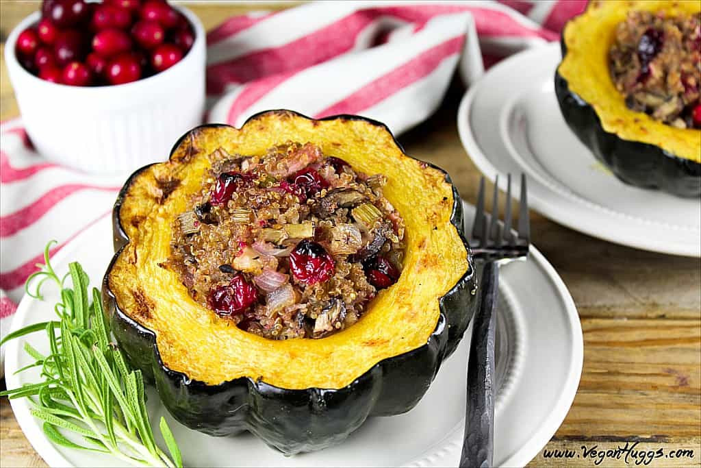 Vegetarian Acorn Squash Recipes
 Sweet & Savory Stuffed Acorn Squash Vegan & GF Vegan Huggs