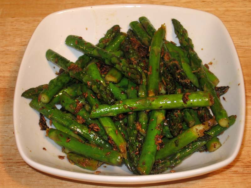 Vegetarian Asparagus Recipes
 Asparagus With Ginger Manjula s Kitchen Indian