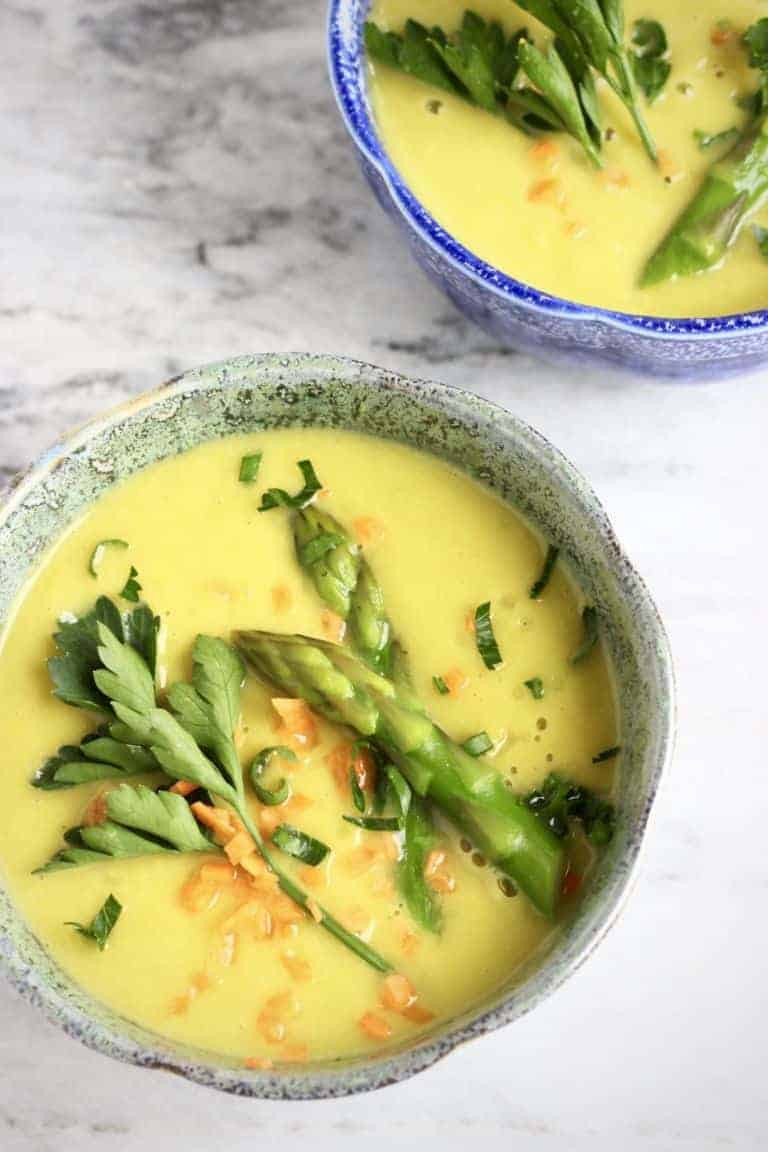 Vegetarian Asparagus Soup Recipes
 42 Spring Ve able Soup Recipes Roundup Vegan Soups