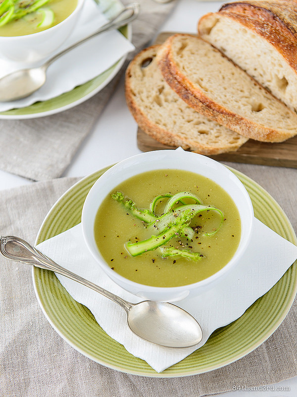 Vegetarian Asparagus Soup Recipes
 Creamy Vegan Asparagus Soup 84th&3rd