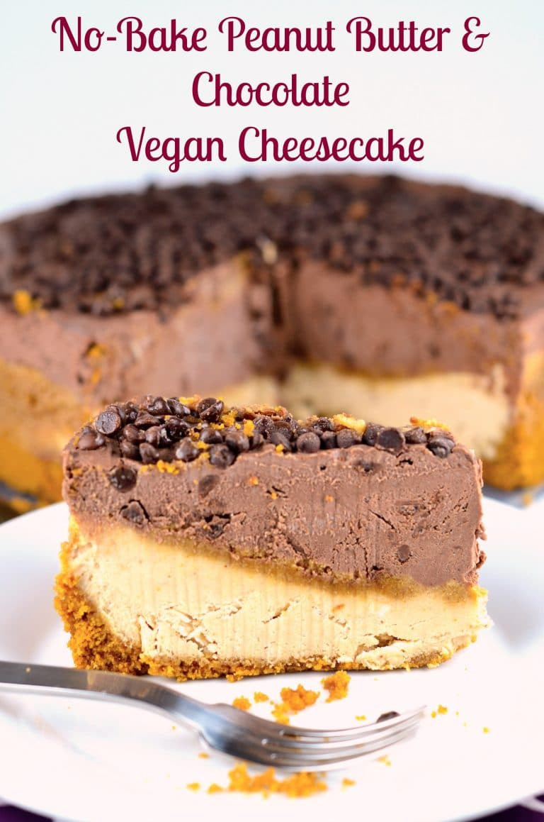Vegetarian Baking Recipes
 No Bake Peanut Butter & Chocolate Vegan Cheesecake