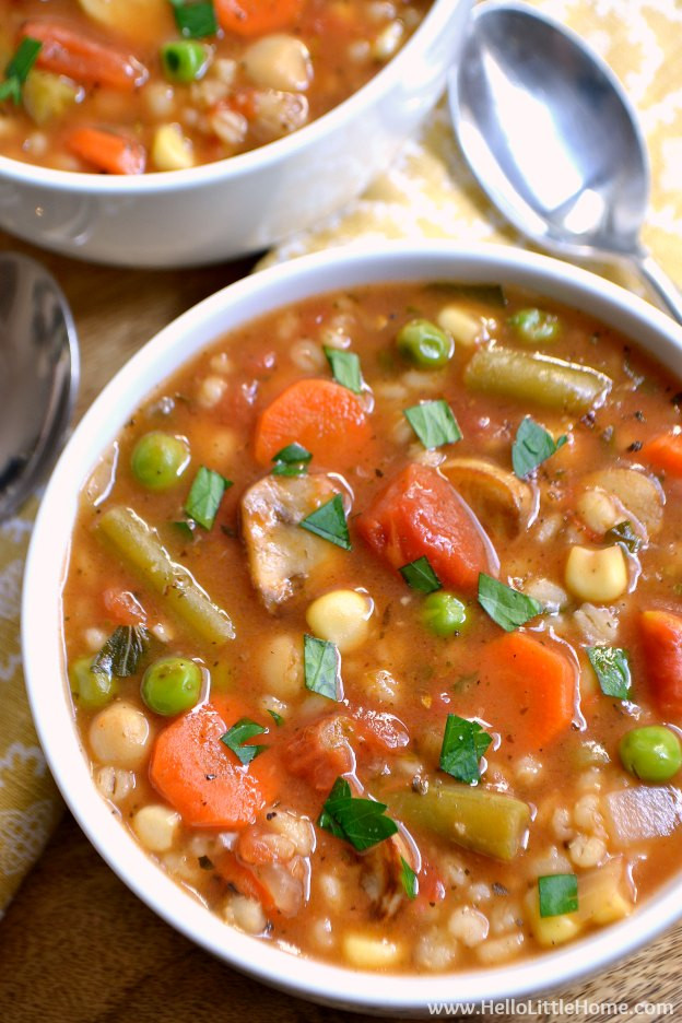 Vegetarian Barley Recipes
 Ve able Barley Soup