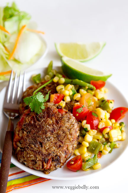 Vegetarian Black Bean And Rice Recipes
 Southwestern Black Bean and Brown Rice Burgers with