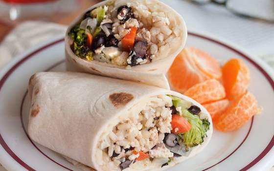 Vegetarian Black Bean And Rice Recipes
 Roasted Ve able Burritos with Black Beans and Rice