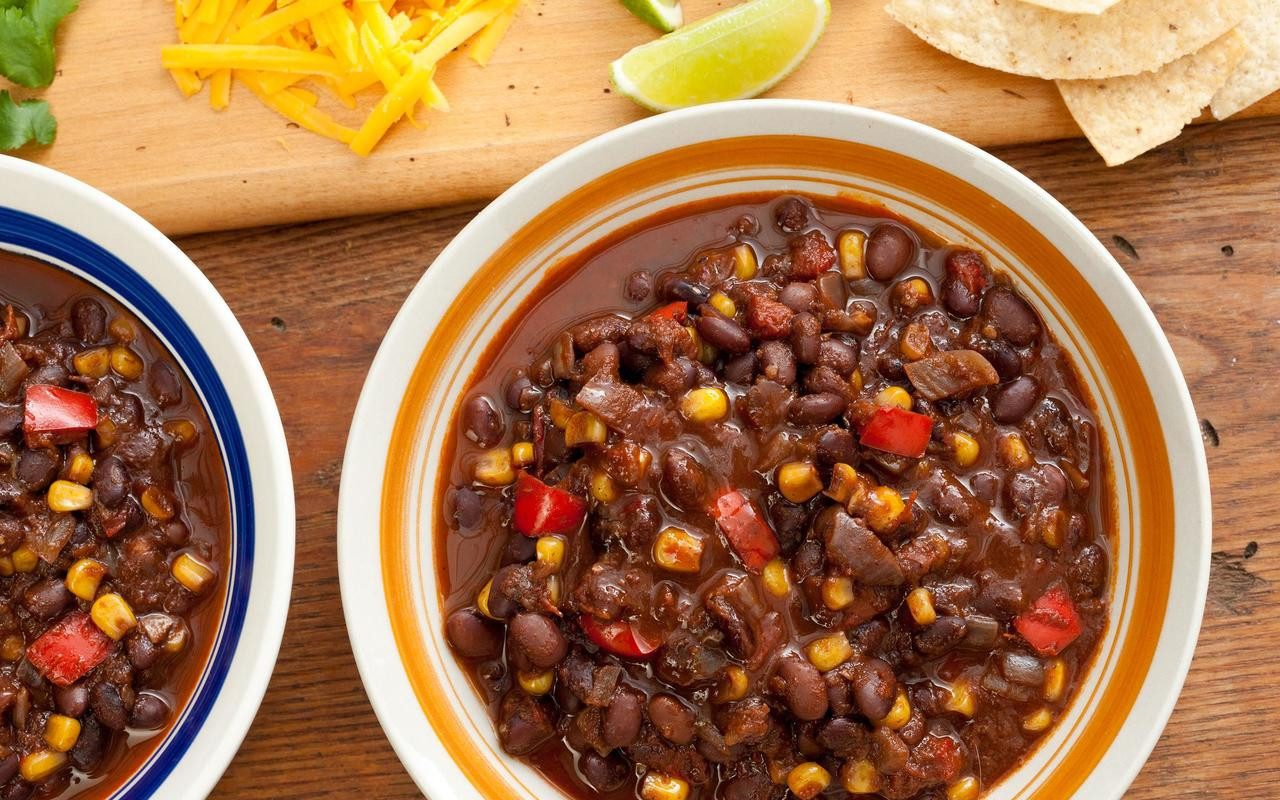 Vegetarian Black Bean Recipes
 Pressure Cooker Vegan Black Bean Chili Best Ve arian