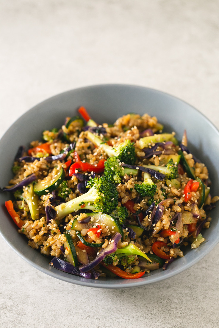 Vegetarian Brown Rice Recipe
 Brown Rice Stir Fry with Ve ables Simple Vegan Blog