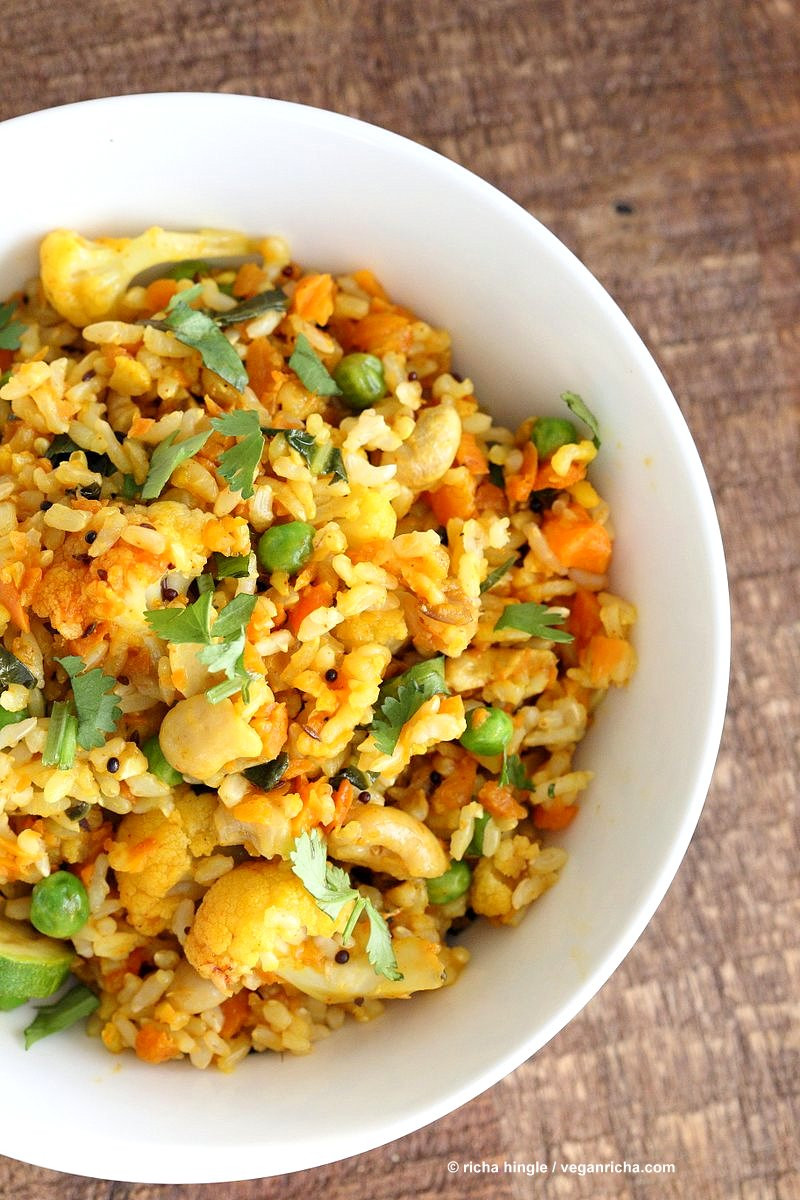 Vegetarian Brown Rice Recipe
 Ve able Carrot Fried Rice Carrot Veggie Turmeric Pilaf