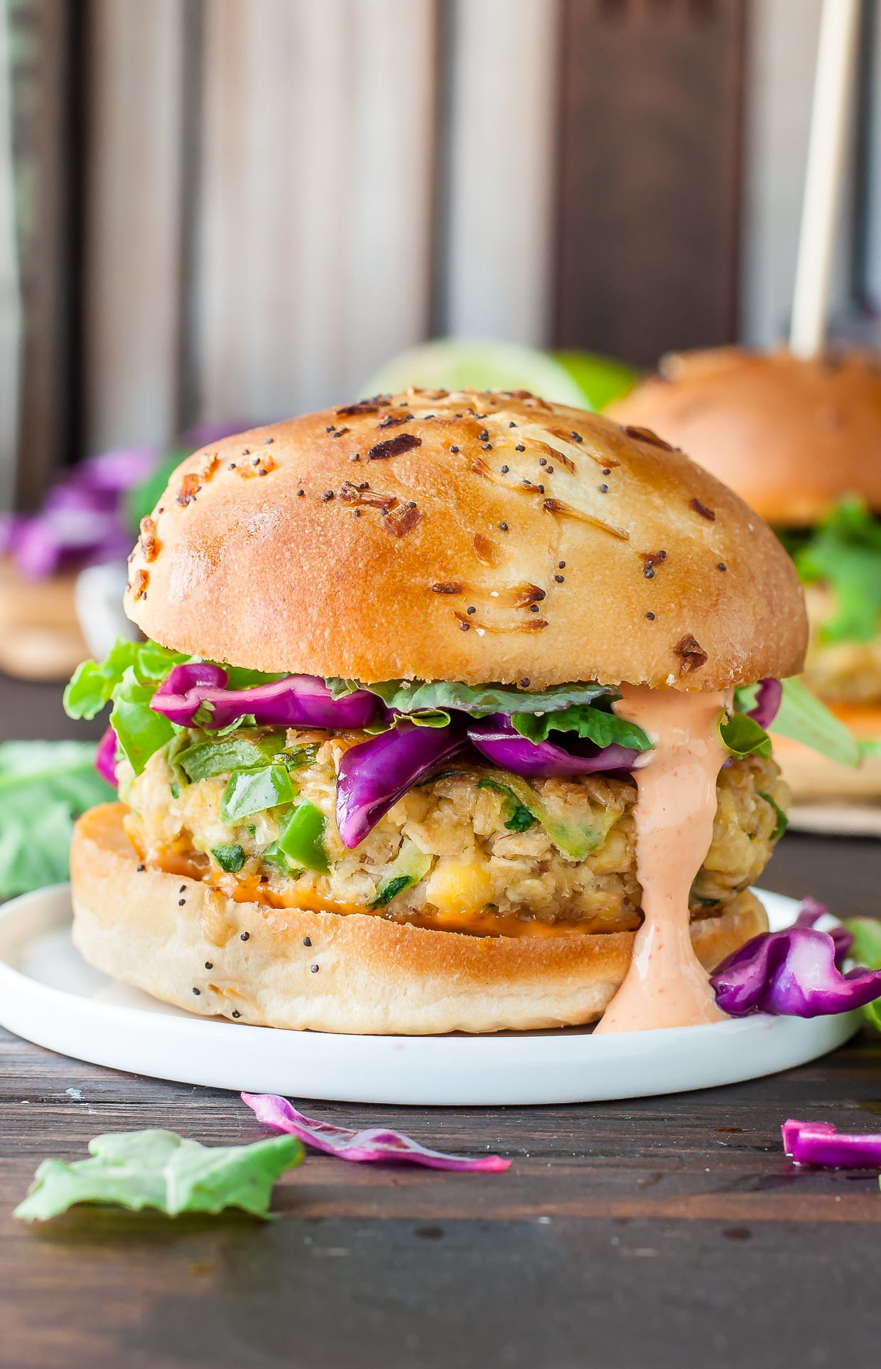Vegetarian Burgers Recipes
 Spicy Chickpea Veggie Burgers with Jalapeño and Zucchini