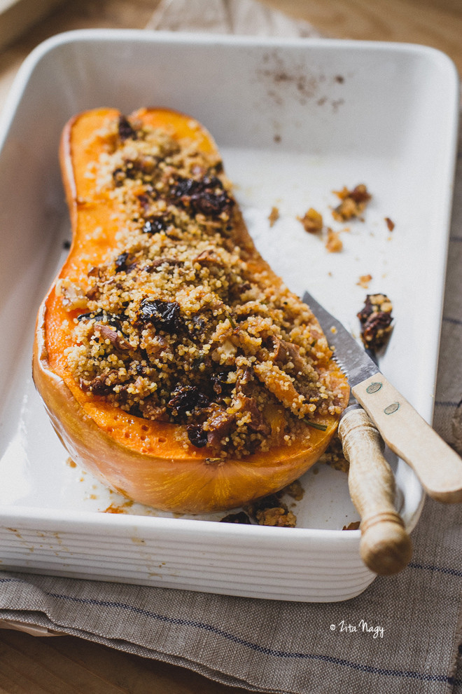 Vegetarian Butternut Squash Recipes
 Vegan Stuffed Butternut Squash with Mushrooms and Couscous