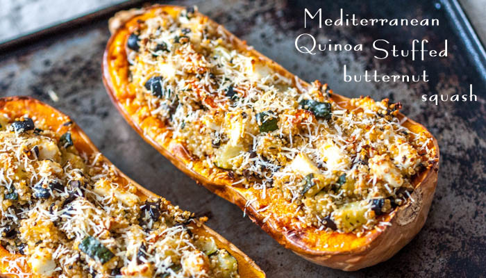 Vegetarian Butternut Squash Recipes
 Mediterranean Quinoa stuffed butternut squash My Food