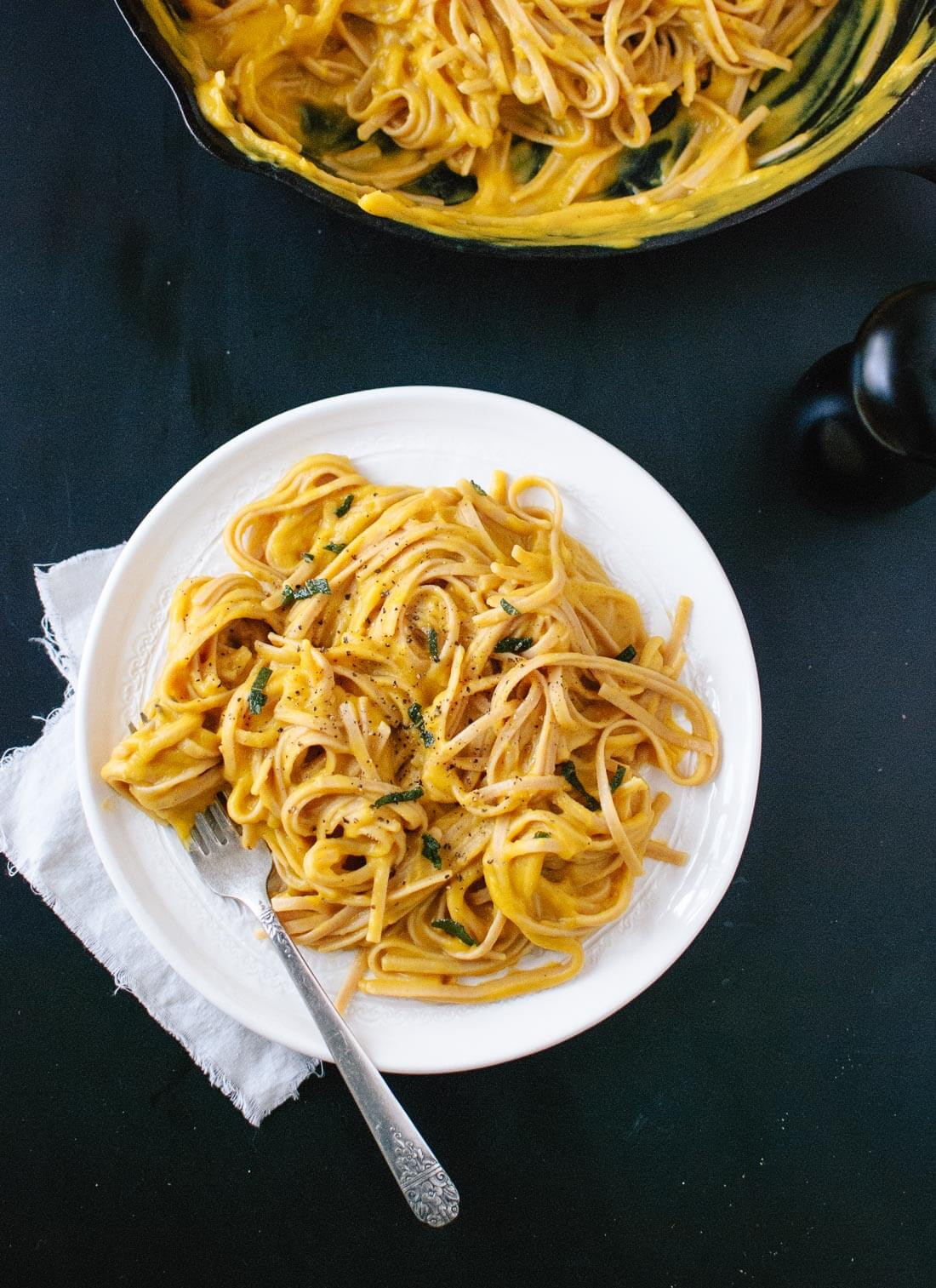 Vegetarian Butternut Squash Recipes
 Creamy vegan Butternut Squash Linguine with Fried Sage