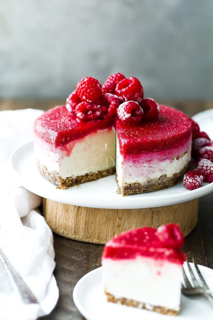 Vegetarian Cheese Cake
 Easy Vegan Raspberry Cheesecake