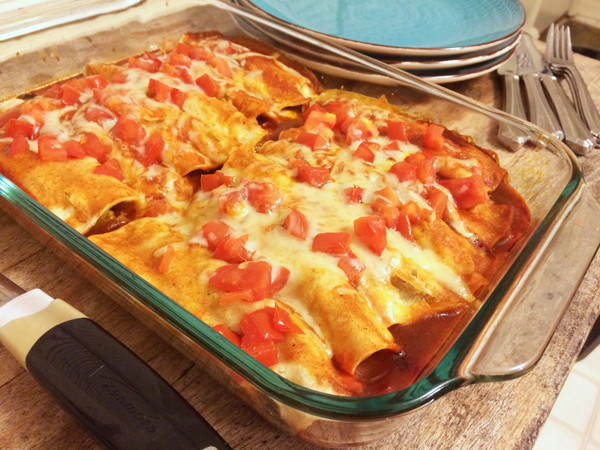 Vegetarian Cheese Enchiladas Recipe
 Category Cooking with Kids