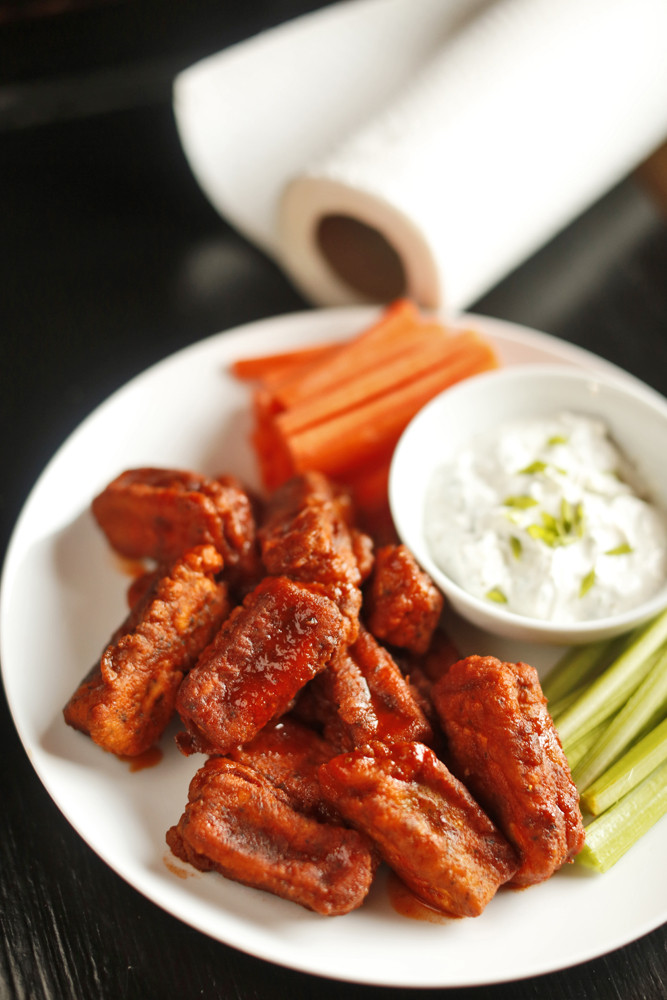 Vegetarian Chicken Wings
 The Chubby Ve arian Tofu Hot Wings Greek Yogurt Bleu