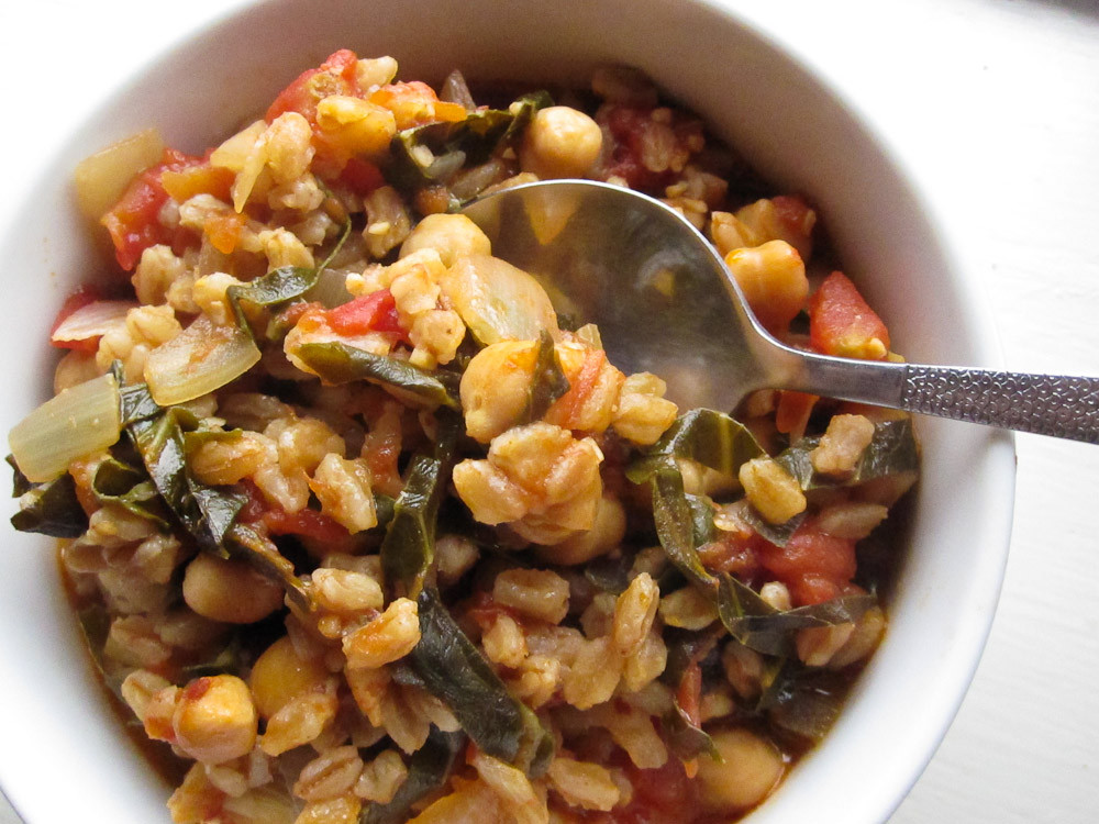 Vegetarian Chickpea Stew
 Ve arian Farro Chickpea Stew From Stylish Stealthy