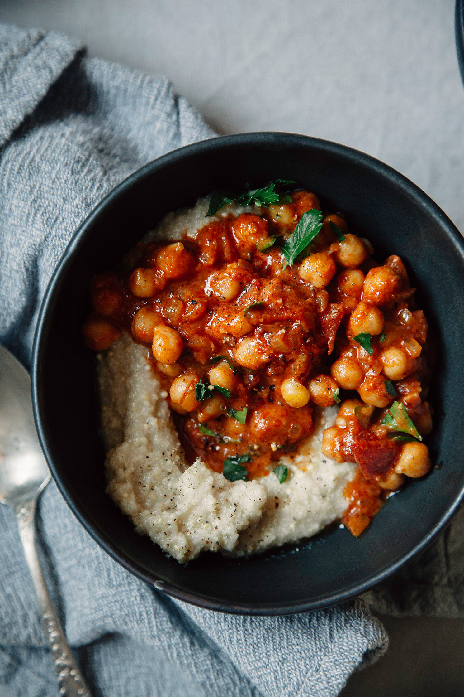 Vegetarian Chickpea Stew
 EVERYDAY EATS SEVEN SPICE CHICKPEA STEW WITH TOMATOES