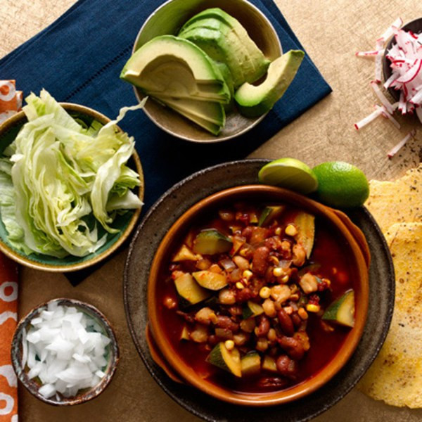 Vegetarian Chili Epicurious
 Ve arian Red Pozole with Red Beans recipe