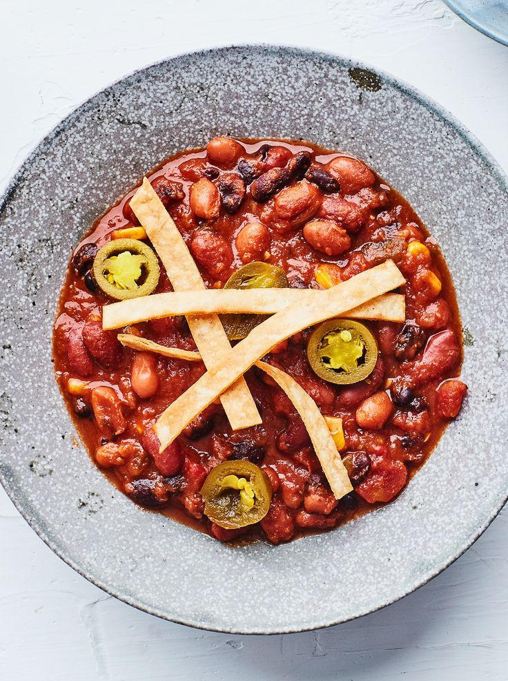 Vegetarian Chili Epicurious
 85 best Ve arian Recipes images on Pinterest