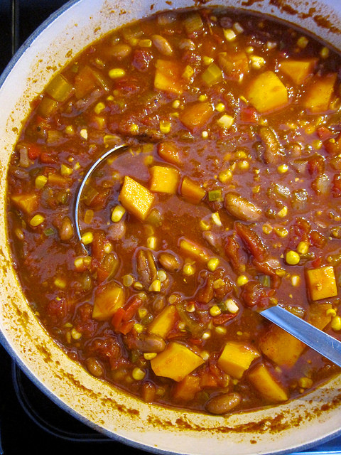 Vegetarian Chili With Squash
 3 Sisters Ve arian Chili with Winter Squash Corn and