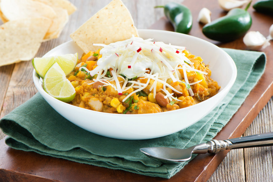 Vegetarian Chili With Squash
 Hearty Ve arian Chili with Butternut Squash