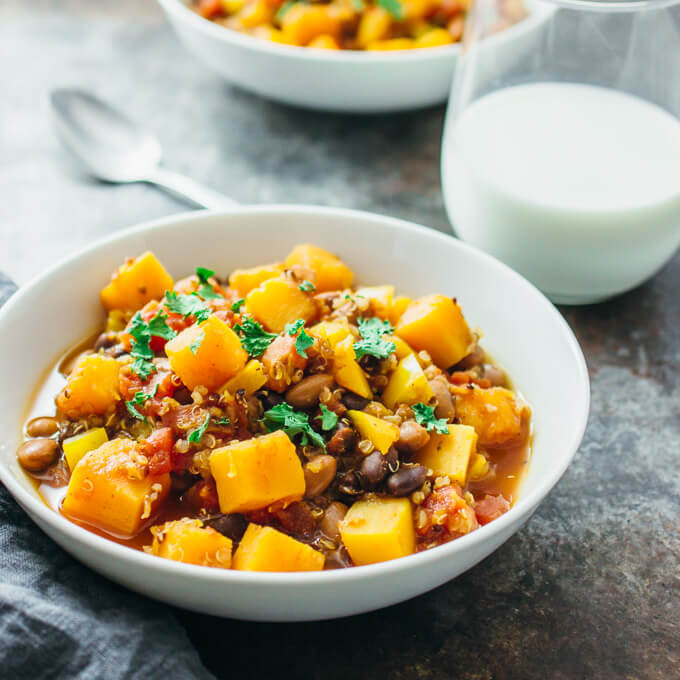 Vegetarian Chili With Squash
 Butternut squash chili savory tooth