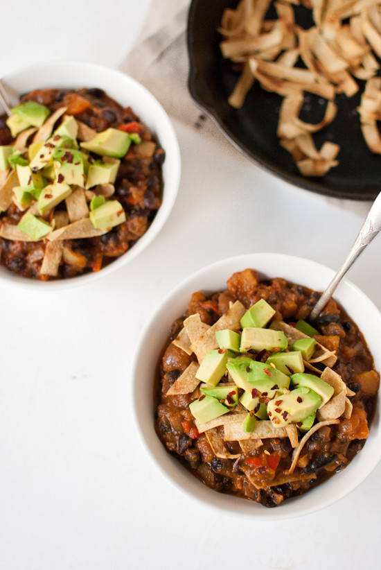 Vegetarian Chili With Squash
 Ve arian Butternut Squash Chipotle Chili Cookie and Kate