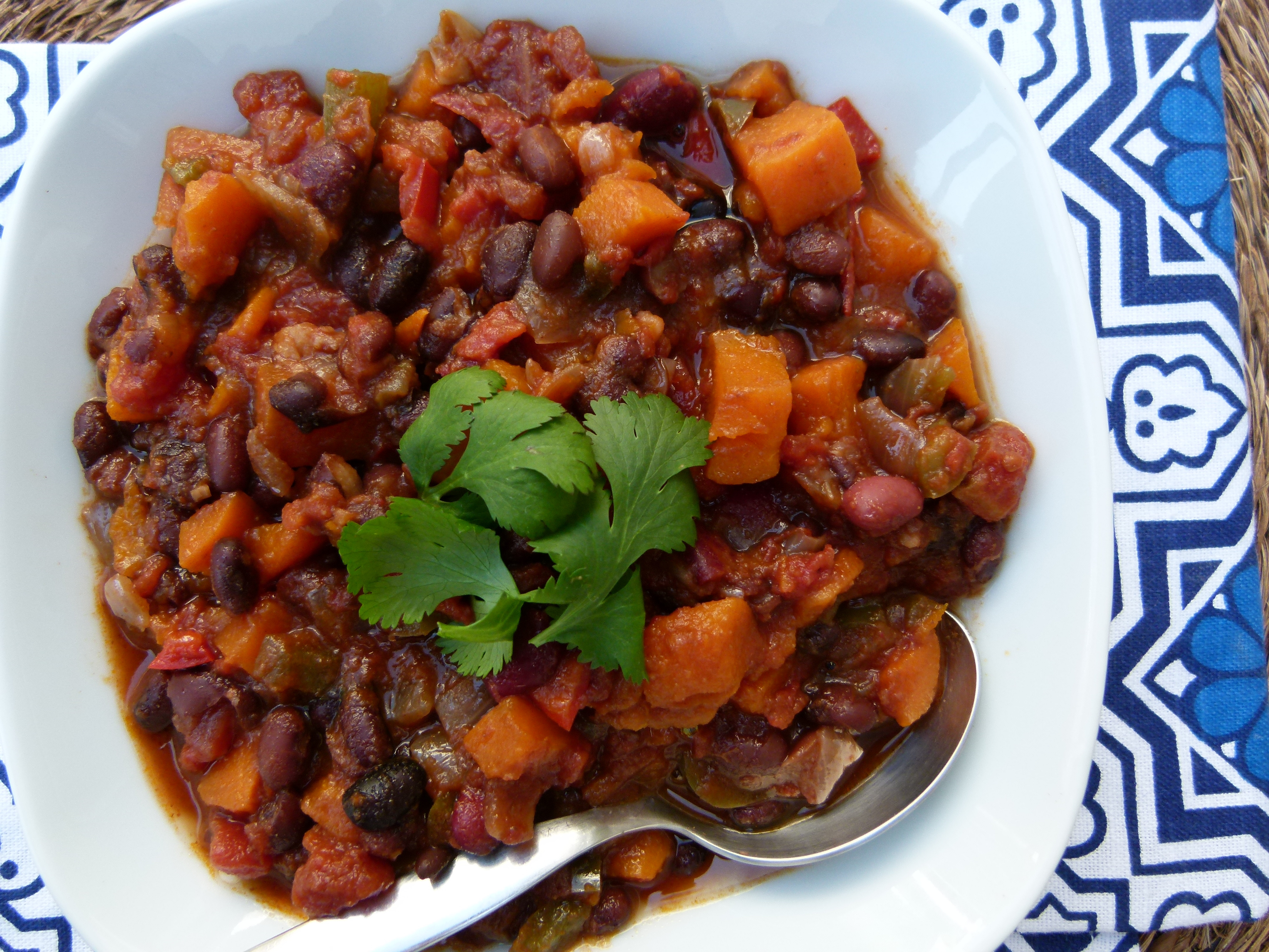 Vegetarian Chili With Sweet Potato
 slow cooker ve arian chili with sweet potatoes stovetop