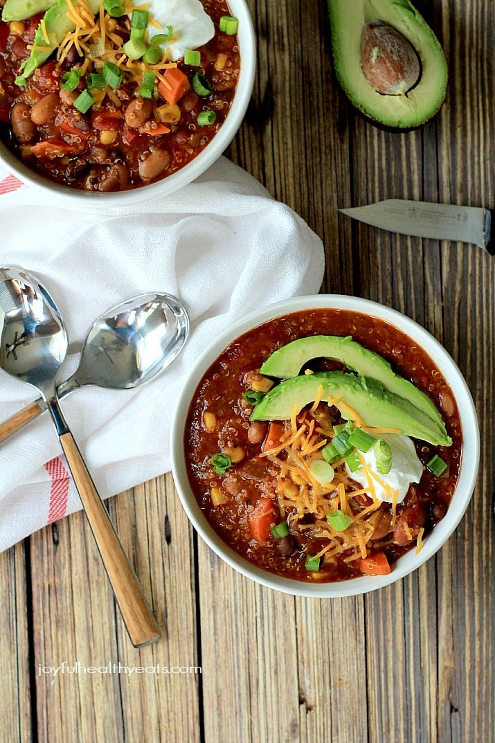 Vegetarian Crock Pot Chili Recipe
 Crock Pot Quinoa Ve arian Chili