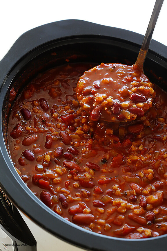 Vegetarian Crock Pot Chili Recipe
 Slow Cooker Ve arian Chili