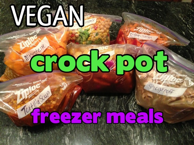 Vegetarian Crock Pot Dinners
 What Vegan Kids Eat VEGAN Crock Pot FREEZER Meals