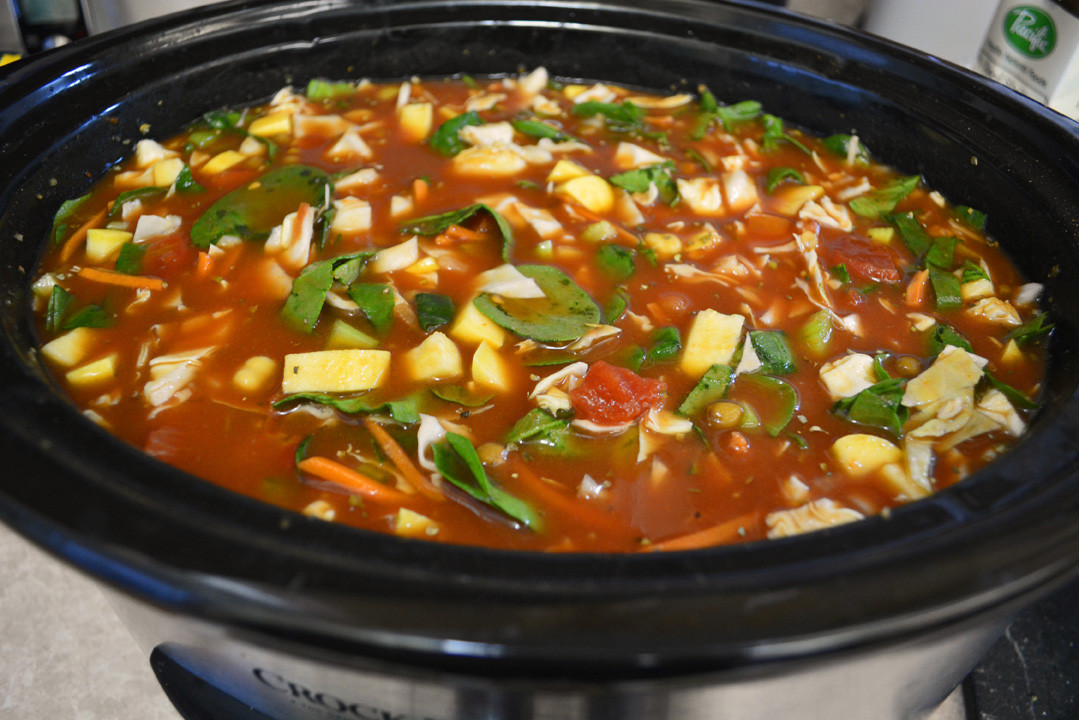Vegetarian Crockpot Soup Recipes Crockpot Ve arian Minestrone Soup Recipe Shawna Coronado