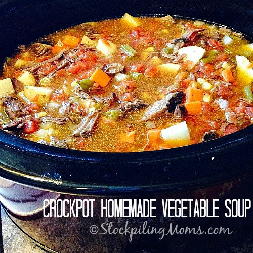 Vegetarian Crockpot Soup Recipes Crockpot Homemade Ve able Soup