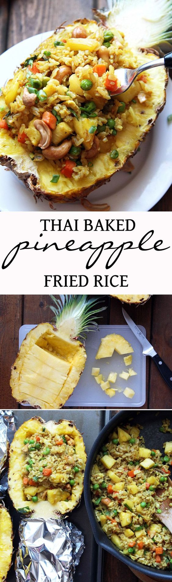 Vegetarian Date Recipes
 Thai Baked Pineapple Fried Rice Recipe