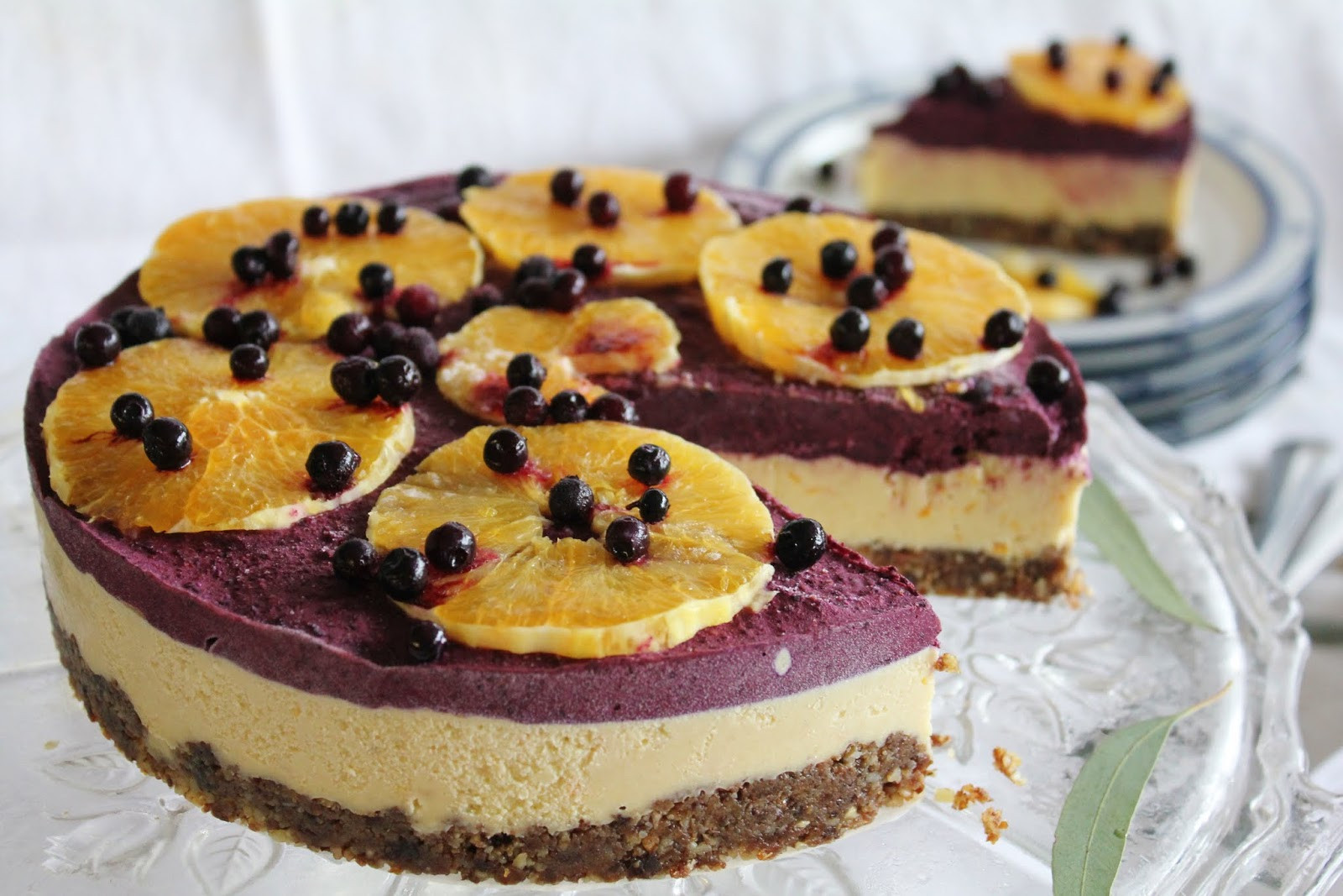 Vegetarian Dessert Recipes
 This Rawsome Vegan Life orange & blueberry cheesecake