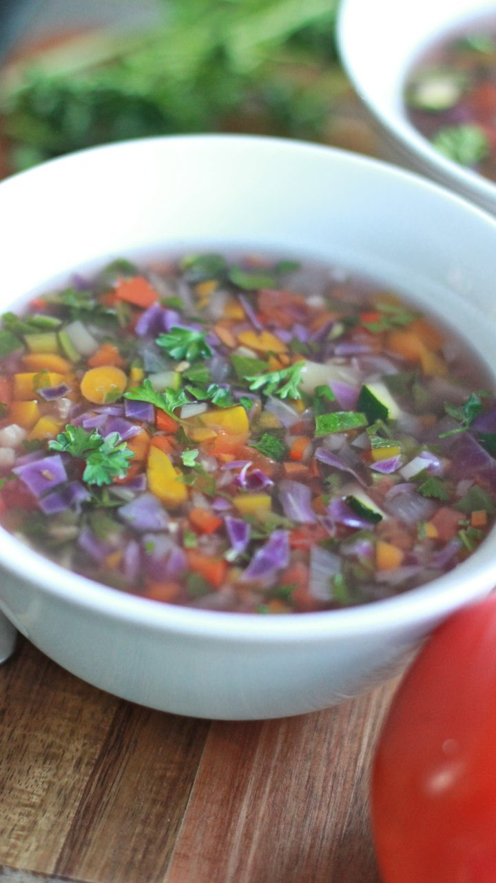 Vegetarian Detox Recipes
 Rainbow Detox Ve able Soup