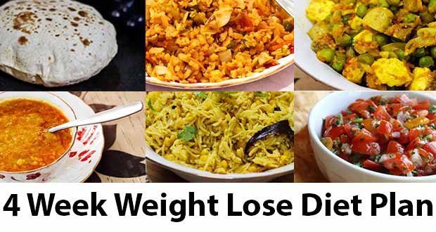 Vegetarian Diet Recipes To Lose Weight
 4 weeks Weight lose Diet Plan Indian Ve arian Recipes