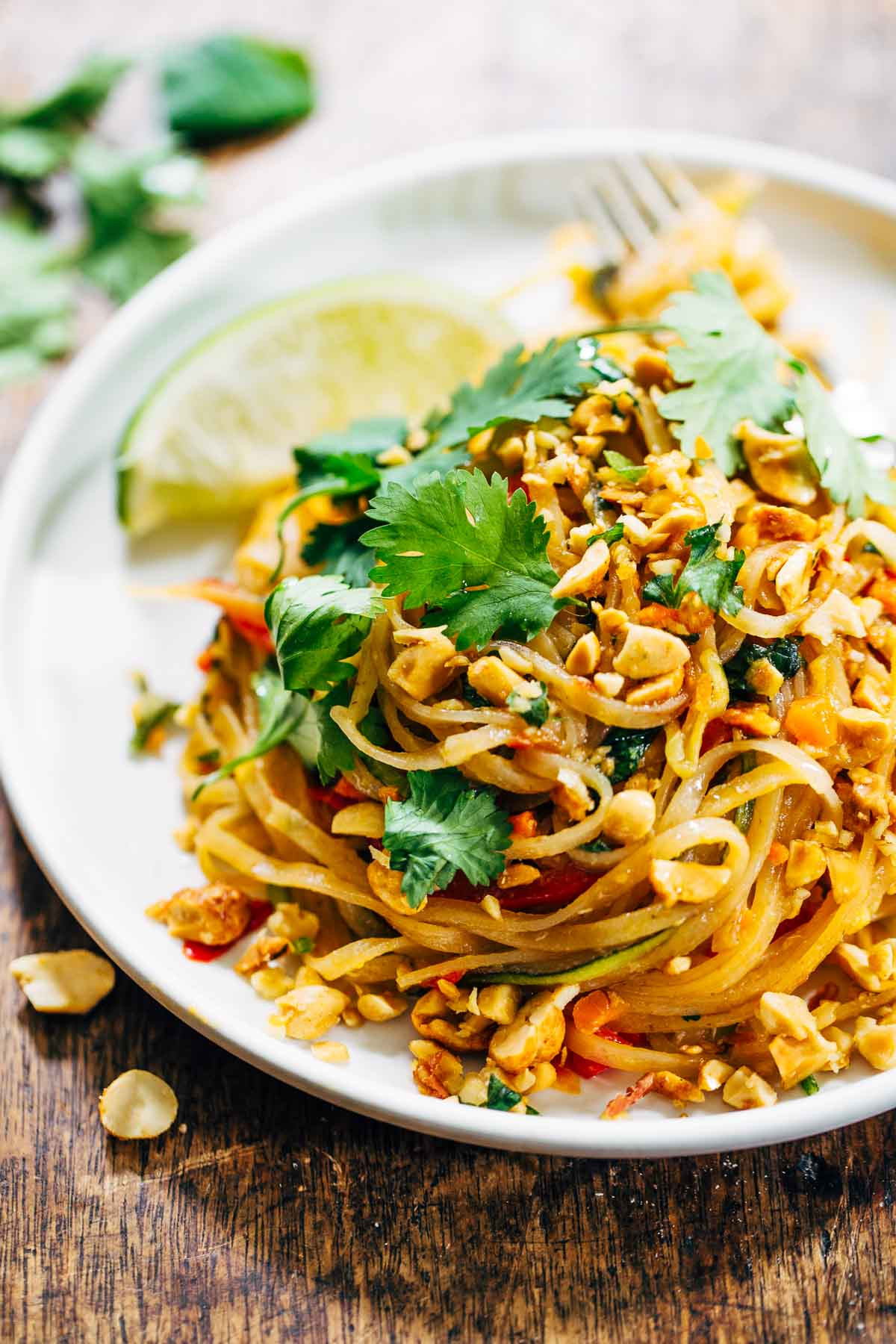 Vegetarian Dinner Recipes
 Rainbow Ve arian Pad Thai with Peanuts and Basil Pinch