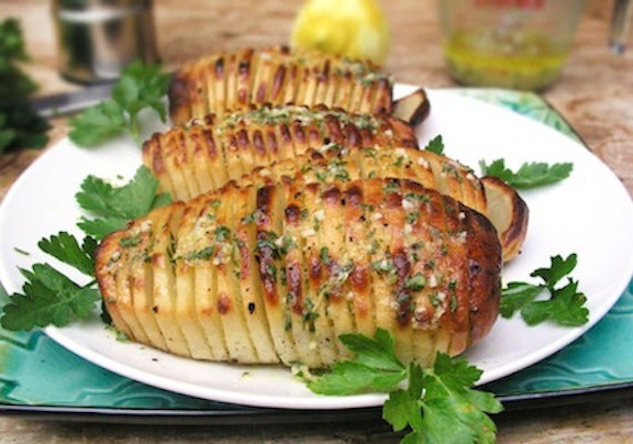 Vegetarian Easter Dinner
 Hasselback Potatoes