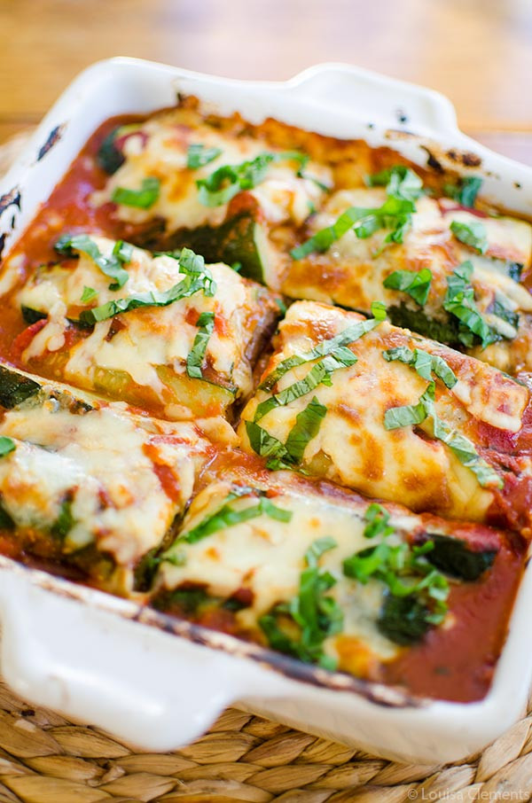 Vegetarian Eggplant Lasagna Recipe
 Ve arian Zucchini and Eggplant Lasagna — Living Lou