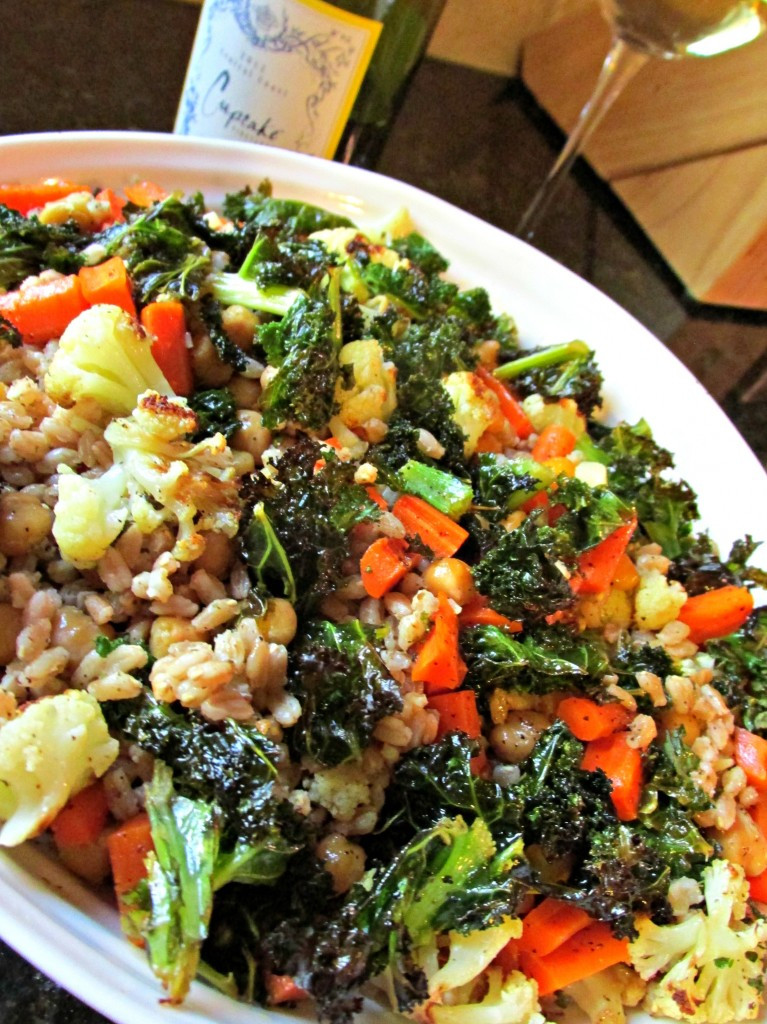 Vegetarian Farro Recipes
 Roasted Ve able and Farro Salad