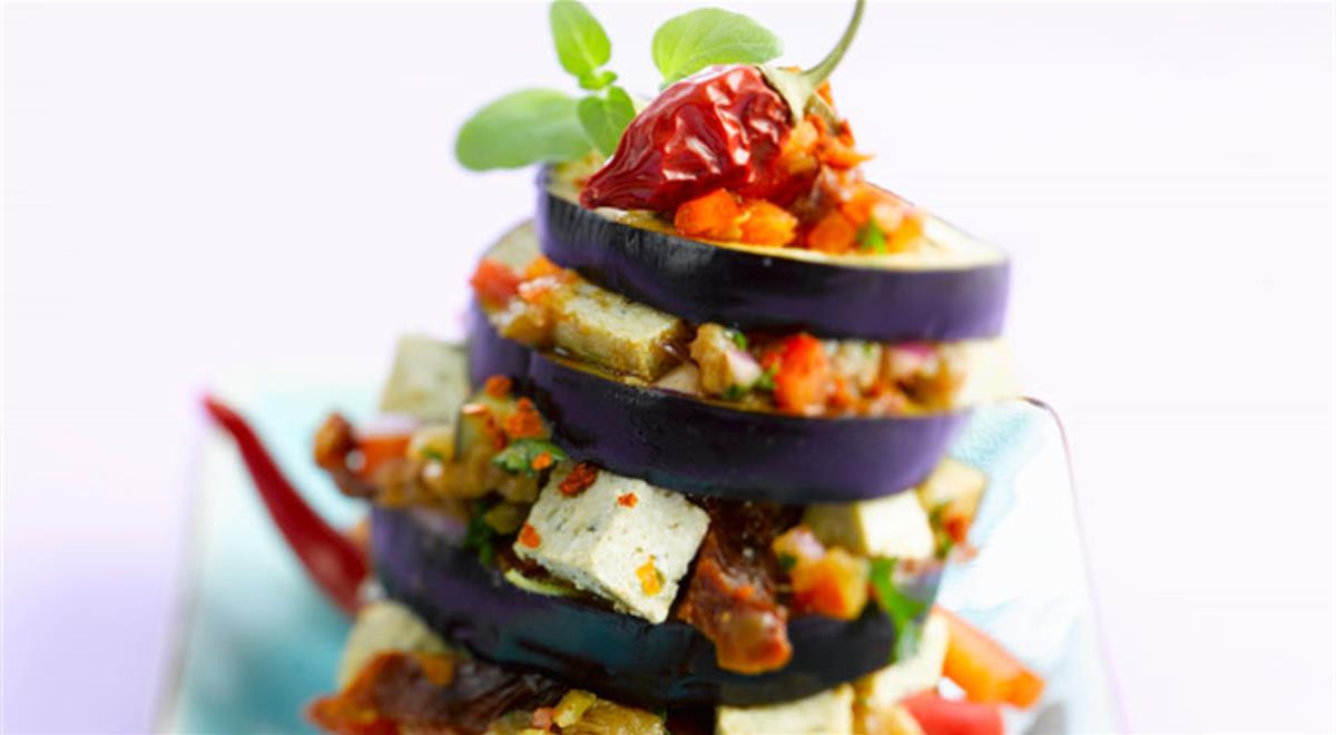 Vegetarian Fine Dining Recipes
 Vegan Eggplant Recipes Vegan Eggplant Tower With Tofu