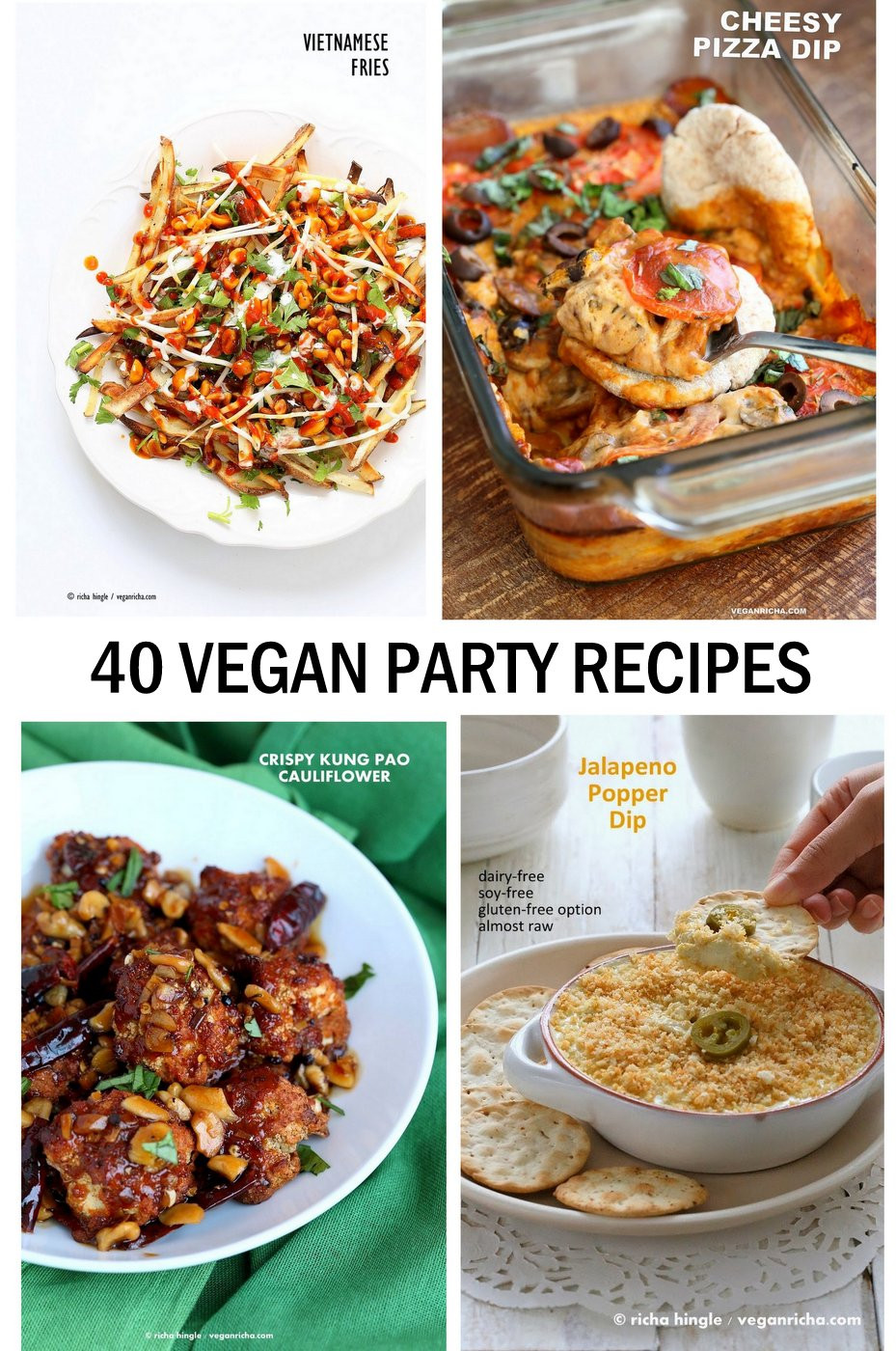 Vegetarian Finger Food Recipes For Parties
 40 Vegan Party Food Recipes Vegan Richa