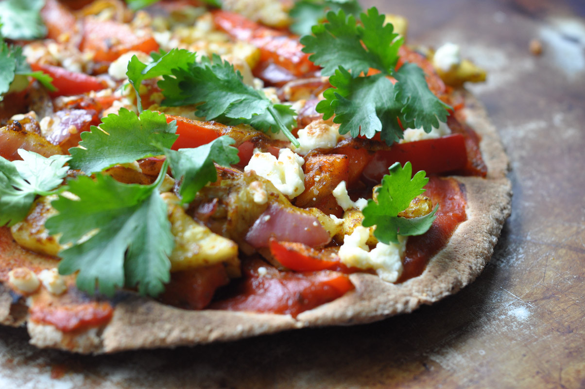 Vegetarian Flatbread Pizza Recipes
 Curried Ve able Flatbread Pizza Suburble